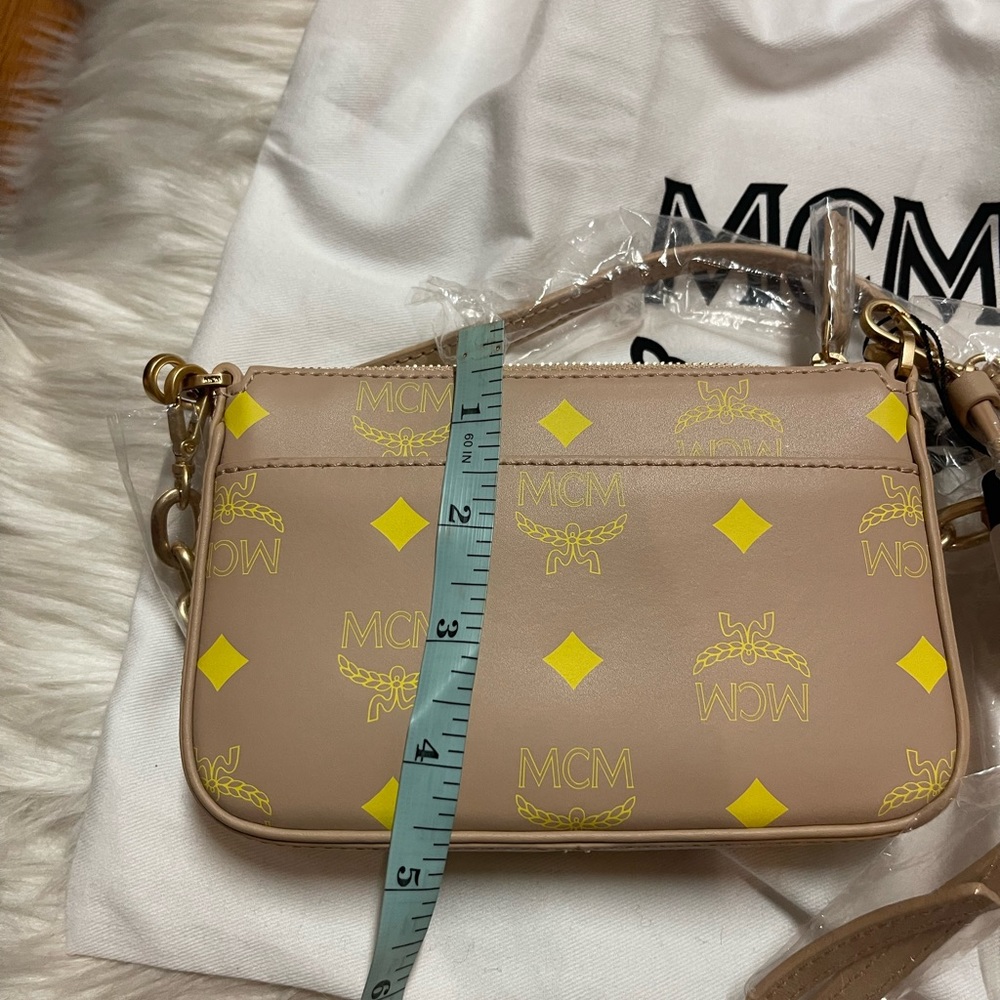 MCM  Mini Color Splash Logo Pouch-On-Chain, Crossbody & Shoulder Purse - Picture 11 of 15